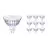 Lot 10x Philips Master LED Spot GU5.3 MR16 5.8W 345lm 36D - 922-927 Dim To Warm | Meilleur Rendu Des Couleurs - Dimmable - Équivalent 35W